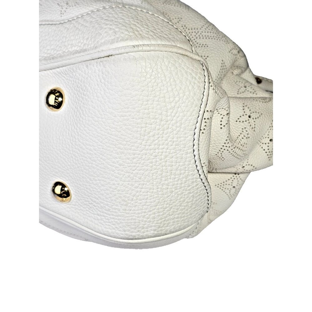 LOUIS VUITTON Mahina Solar PM White Perforated Leather Shoulder Bag Monogram LV - Picture 11 of 16